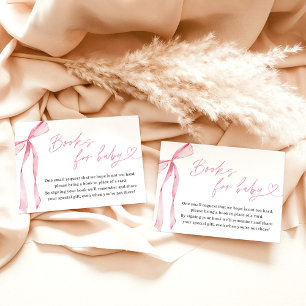 Invitation Livres pour Baby Card, Baby shower de fille de la 