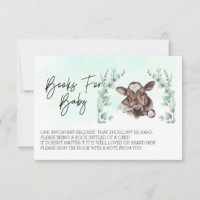 Livres pour Baby shower Cow Eucalyptus