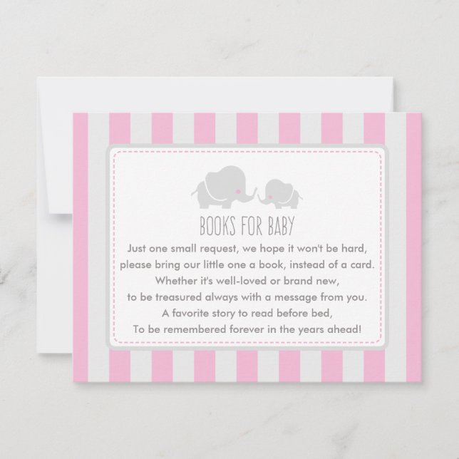 Invitation Livres pour bébé - Baby shower Game Card (Devant)