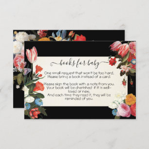 Invitation Livres pour bébé est Blooming Baby shower Card