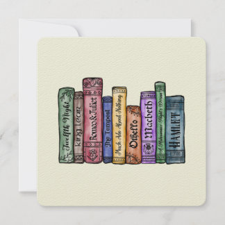 Invitation Livres Shakespeare No.1
