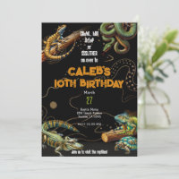 Lizard Serpent Turtle Reptile Dark Birthday Party