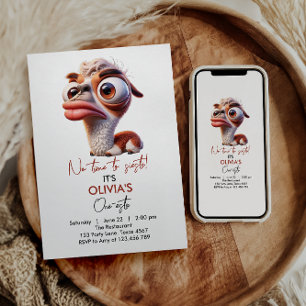 Invitation Llama Fiesta Funny Caricature 1er anniversaire