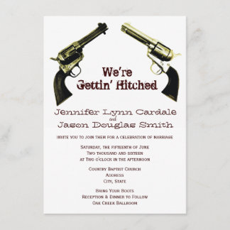 Invitation L'obtention du cowboy accroché lance des