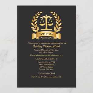 Invitation L'obtention du diplôme honore l'invitation