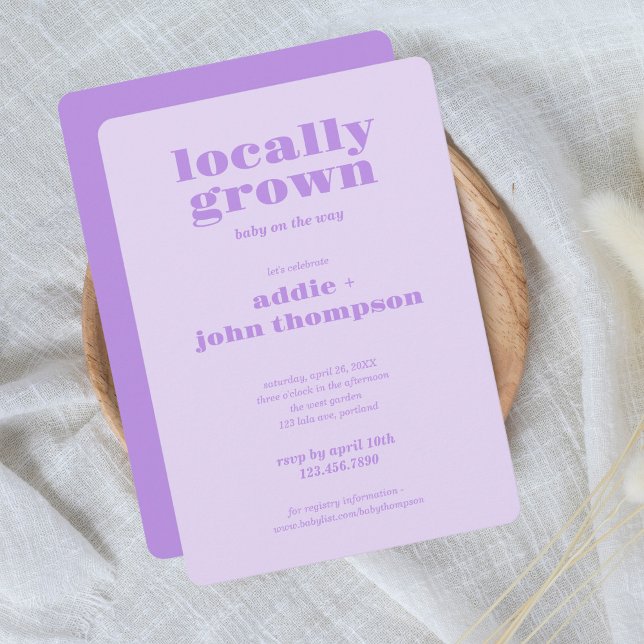 Invitation locale | Colorblock PURPLE (Créateur téléchargé)