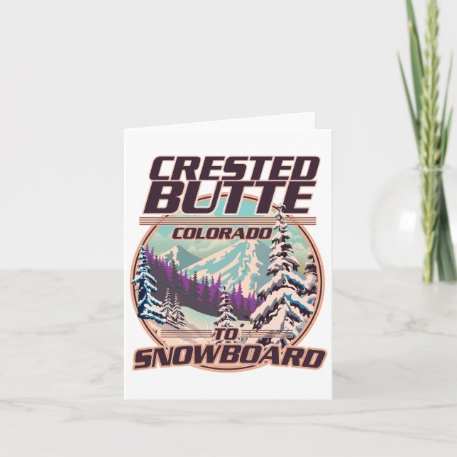 Invitation logo Crested Butte Colorado Snowboard (Devant)