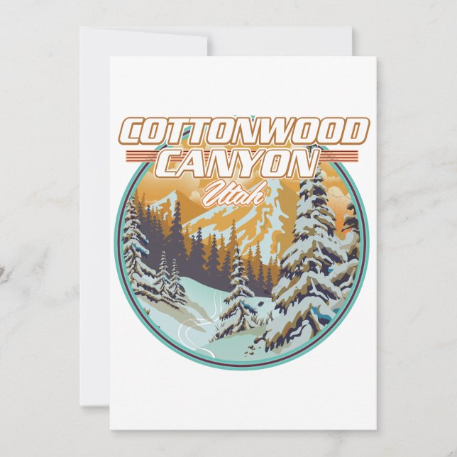 Invitation logo de Cottonwood Canyon Utah (Devant)