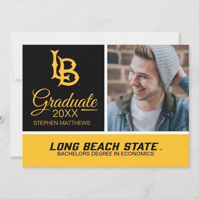 Invitation Logo de fin d'études de Long Beach State (Devant)