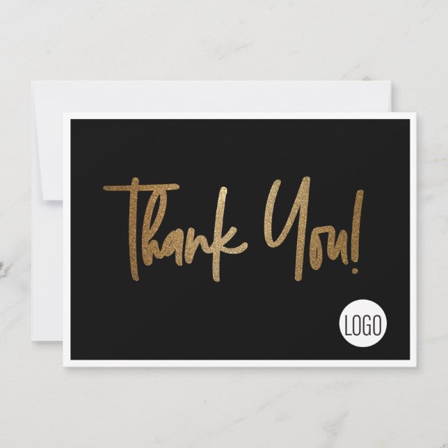 Invitation Logo de l'entreprise personnalisée Social Faux Gol (Devant)