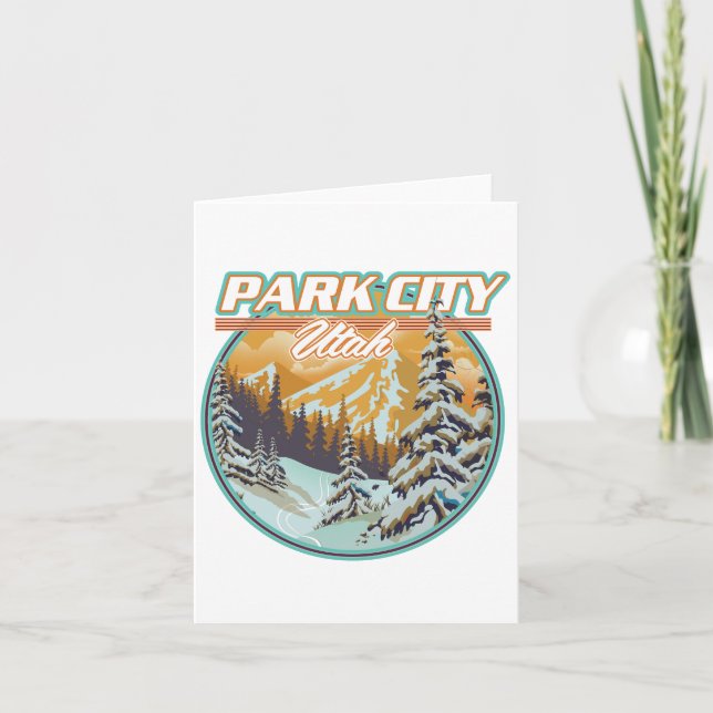 Invitation Logo de voyage de Park City Utah (Devant)