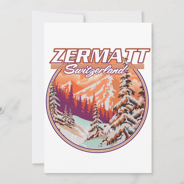 Invitation Logo de Zermatt suisse (Devant)