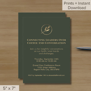 Invitation Logo d'invitation d'événement Elegworking