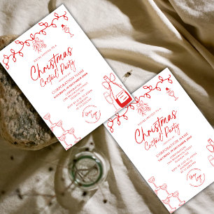 Invitation LOGO Doodle Corporation Christmas Cocktail Party