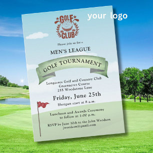 Invitation Logo du club de golf de la Ligue des hommes