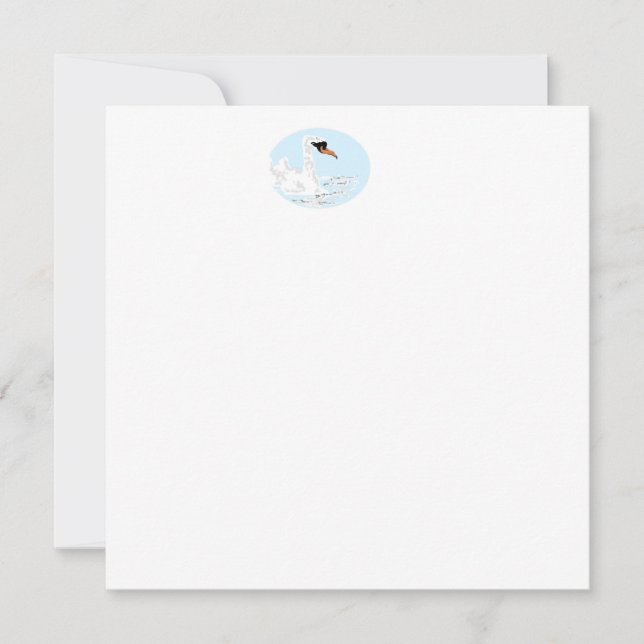 Invitation : Logo d'un cygne (Devant)