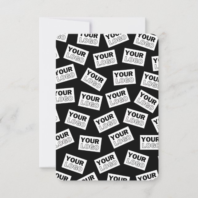 Invitation Logo ou photo aléatoirement placés (Devant)