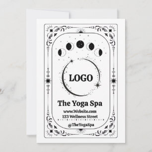 Invitation Logo personnalisé pour entreprise de spa de yoga T