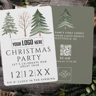 Invitation Logo professionnel minimaliste Noël