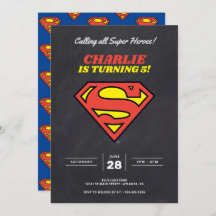 Logo Superman | Chalkboard Super Hero Anniversaire