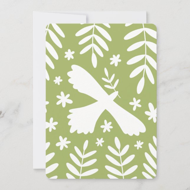 Invitation L'oiseau blanc (Devant)