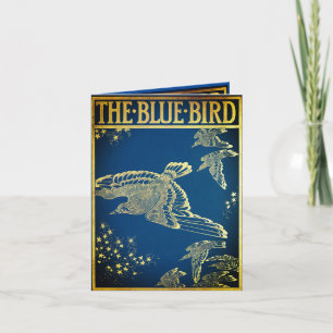 Invitation L'oiseau bleu -vintage