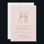 Invitation LOLA 30e fête d'anniversaire parler trente à moi<br><div class="desc">La collection Lola dégage une élégance moderne avec ses lignes épurées et sa typographie contemporaine. Ses sous-tons féminins sont magnifiquement équilibrés avec une déclaration audacieuse,  ce qui en fait un choix idéal pour la mariée vivante et moderne.</div>
