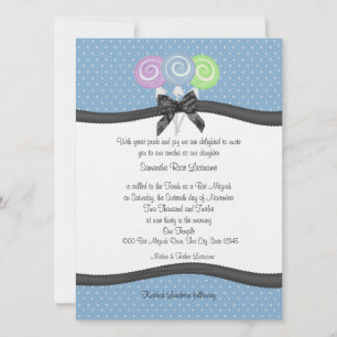 Invitation Lollipops et Parti Pois