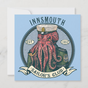 Invitation L'Ombre sur la voile de Lovecraft Innsmouth