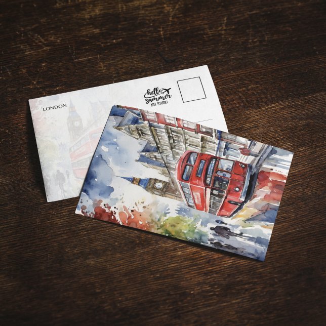 Invitation London Watercolor (Créateur téléchargé)