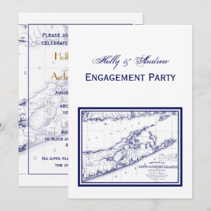 Invitation Long Island The Hamptons Map VC