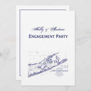 Invitation Long Island The Hamptons Map VC