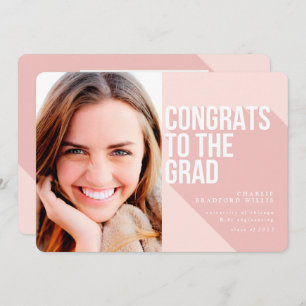 INVITATION LONGUE OMBRE FÉLICITE POUR LE ROSE BLANC GRAD