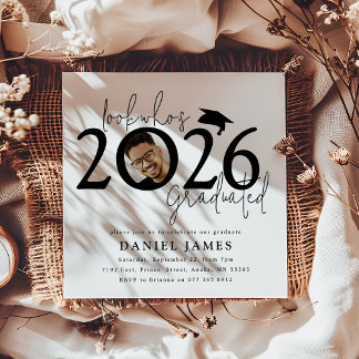 Invitation Look who's Graduated Photo Graduation Party
