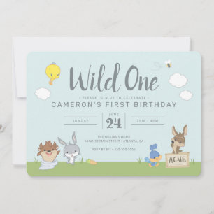 Invitation LOONEY TUNES™   Wild One - Premier anniversaire