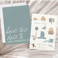 Los Angeles enregistrer la date avec des dessins