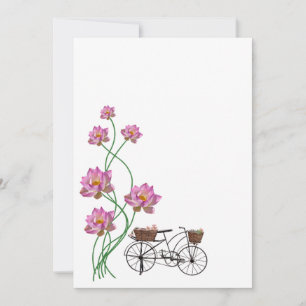 Invitation Lotus et cycle