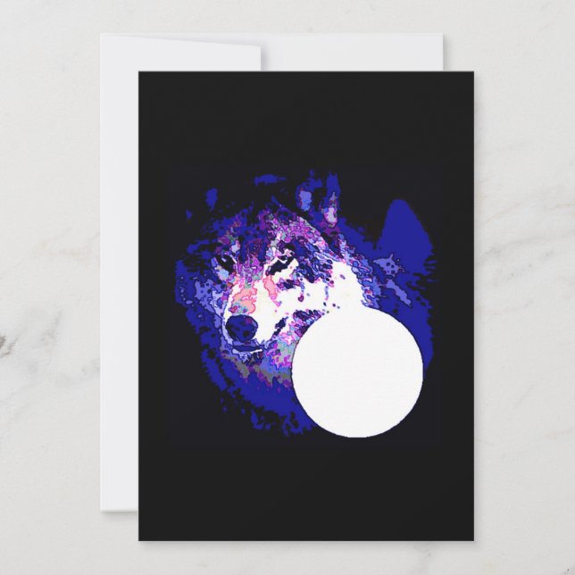 Invitation Loup & Lune (Devant)