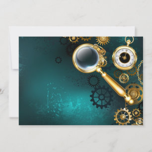 Invitation Loupe en style Steampunk