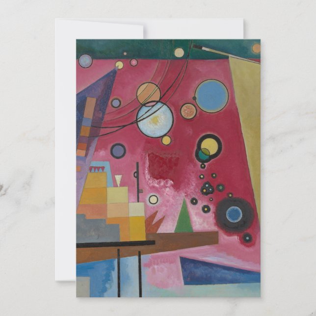 Invitation Lourde Rouge par Wassily Kandinsky (Devant)