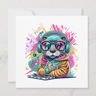 Invitation loutre Dj ambiance 90