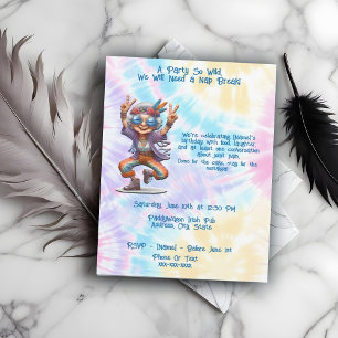 Invitation Lovable Hippie Anniversaire Fête Danse Boho
