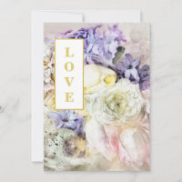 *~* LOVE AR26 Fleurs Bouquet QR RSVP Mariage