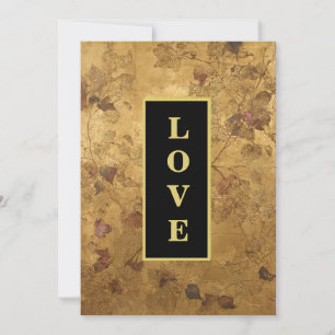 Invitation *~ LOVE AR66 RSVP QR Elegant Gold Mariage