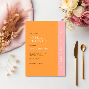 Invitation Love at First Spritz Fête des mariées moderne