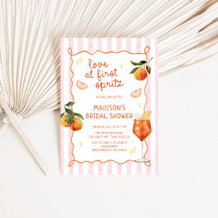 Invitation Love au premier Spritz Mariage fait main Shower