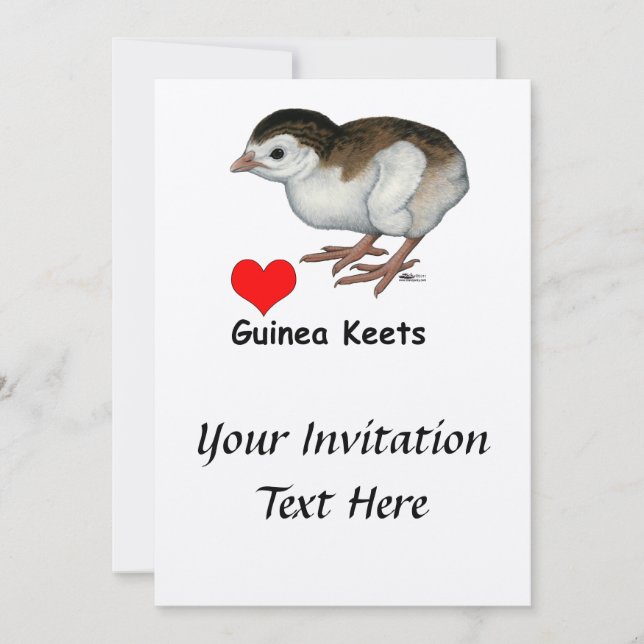 Invitation Love Guinée Keets (Devant)