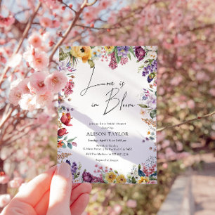 Invitation Love In Bloom Fleurs printanières de mariage 