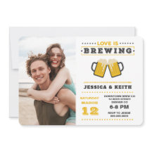 Love Is Brewing Brasserie Wedding shower de Couple