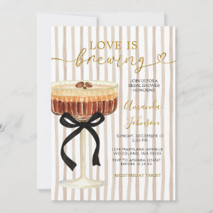 Invitation Love Is Brewing Enterrement de Vie de Jeune Fille 